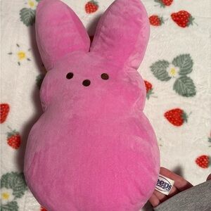 Pink Plush Bunny Pillow